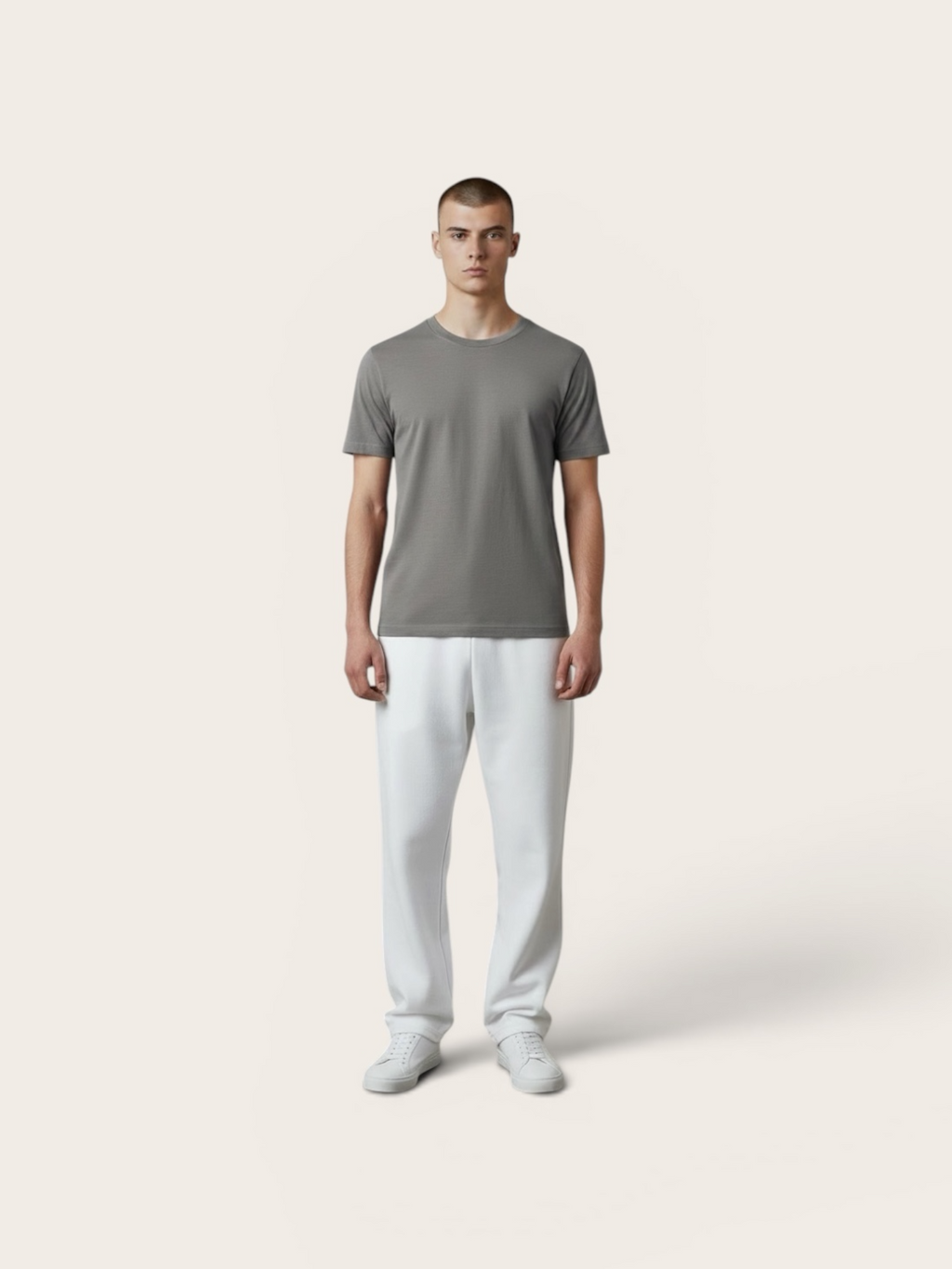 GREY RELAXED-FIT