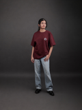 CC MAROON OVERSIZED T-SHIRT